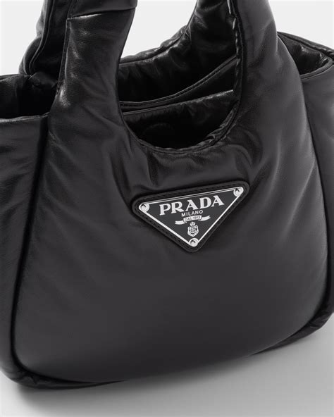 Prada Small Soft Padded Leather Bag .